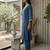 Navy blue floral embroidered cotton blend kurta trouser set