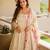 Women's Gorgeous Embroidery Work Mul Chanderi Fabric Flared Anarkali Palazzo and Dupatta Set
