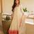 Women's Gorgeous Embroidery Work Mul Chanderi Fabric Flared Anarkali Palazzo and Dupatta Set