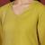 Yellow floral printed cotton blend kurta trouser set
