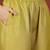 Yellow floral printed cotton blend kurta trouser set
