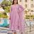 Lavender party wear embroidery silk blend kurta with pant and dupatta