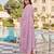 Lavender party wear embroidery silk blend kurta with pant and dupatta