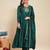 Green party wear embroidery vichitra silk blend kurta with pant and dupatta