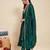 Green party wear embroidery vichitra silk blend kurta with pant and dupatta
