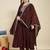 Coffee party wear embroidery vichitra silk blend kurta with pant and dupatta