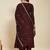 Coffee party wear embroidery vichitra silk blend kurta with pant and dupatta