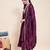 Wine party wear embroidery vichitra silk blend kurta with pant and dupatta