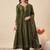 Mehendi party wear embroidery vichitra silk blend kurta with pant and dupatta