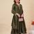 Mehendi party wear embroidery vichitra silk blend kurta with pant and dupatta