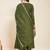 Mehendi party wear embroidery vichitra silk blend kurta with pant and dupatta