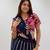 Navy&Magenta Rayon Readymade Navratri Lehenga Choli with Embroidery & Miroor Work
