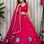 Rani Silk Blend Readymade Navratri Lehenga Choli with Embroidery & Thread Work