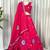 Rani Silk Blend Readymade Navratri Lehenga Choli with Embroidery & Thread Work