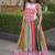 Multicolor Cotton Readymade Navratri Lehenga Choli with Embroidery & Miroor Work