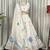 White Silk Blend Readymade Navratri Lehenga Choli with Embroidery & Thread Work