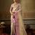 purple silk blend kanchipuram silk woven saree