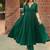 Green floral printed pure cotton embroidered kurta set with dupatta & trousers for women