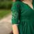 Green floral printed pure cotton embroidered kurta set with dupatta & trousers for women