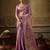 purple silk blend kanchipuram silk woven saree
