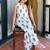 White floral printed pure cotton sleeveless kurta farshi salwar set for women