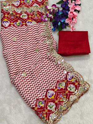 Maroon silk blend lehriya printed saree 2