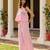 Pink floral printed pure cotton sleeveless co-ord set for women