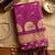 magenta silk blend zari woven saree