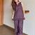 Wine floral printed pure cotton sleeveless kurta farshi salwar set for women