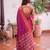 magenta silk blend zari woven saree