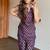 Wine floral printed pure cotton sleeveless kurta farshi salwar set for women