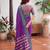 purple silk blend zari woven saree