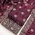  embroidered jimmy choo silk unstitched dress material with scalloped dupatta