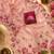 pink silk blend floral printed saree