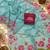 light-blue silk blend floral printed saree