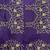 Dark-purple silk blend zari work embroidered saree