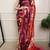Multicolor silk blend batik printed saree
