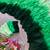 green georgette ombre plain saree