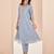 Elegant teal blue kurti trousers set with handwork