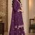 Purple chinon silk full stitched suits free size upto size 44