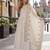 white silk blend readymade anarkali suit with embroidery & sequence work