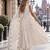 white silk blend readymade anarkali suit with embroidery & sequence work