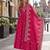 rani silk blend readymade anarkali suit with embroidery & sequence work