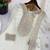 white silk blend readymade suit with embroidery & sequence work