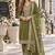 mehendi silk blend readymade suit with embroidery & sequence work