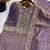 purple silk blend readymade suit with embroidery & sequence work