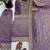 purple silk blend readymade suit with embroidery & sequence work