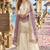 white&purple silk blend readymade suit with embroidery & sequence work