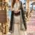 white&black silk blend readymade suit with embroidery & sequence work