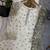 white&black silk blend readymade suit with embroidery & sequence work